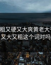 国产又粗又硬又大爽黄老大爷视频，又大又粗这个词对吗